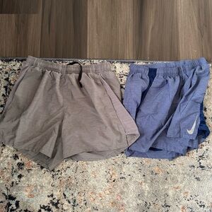 Nike Men's Athletic Shorts Gray and Blue